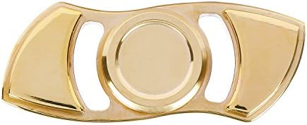 Tonado Fidget Spinner - Premium Metal EDC Fidget Toy with Silicon Nitride Ceramic Hybrid Bearing (Brass Blade)