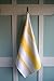 The Homemakers Dish Kitchen Towels Vintage Striped 100% Cotton Tea Towel 20 x 28 inch Set of 4, Yellow