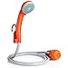 INTEY Portable Camping Shower, Outdoor Handheld Shower Kit for Camping, Beach, Pool, Pump Camping Shower, Orange