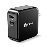 Quick Charge 3.0, iClever BoostCube+ 36W Dual USB Wall Charger with Qualcomm QC 3.0 and SmartID for Galaxy Note 5/4, S7/S6/Edge, LG G5/G4, HTC 10 A9, Nexus, iPhone 7, iPad and More