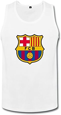 Mens Fc Barcelona Fashion Tank Top Large White