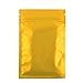100 Assorted Translucent/Silver/Colored Flat Metallic Foil Mylar Zip Lock Bags Pouch 8.5x13cm (3.3x5.1