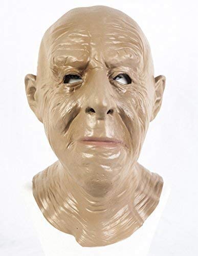 The Rubber Plantation TM 619219293952 Realistic Old Man Latex Mask OAP Grandad Fancy Dress, Unisex-Adult, One Size