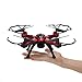 GoolRC T5G 5.8G FPV Drone Quadcopter with 720P HD Camera Live Video, Headless Mode, One Key Return and 3D Flips RC Quadcopter Height Hold Easy Fly for Learning(RED)