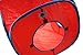 emours Cat Play Cube Collapsible Tunnel Cat House Toys,with 4 Balls, Red
