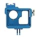 Aluminum Case Frame for GoPro Hero 3 3+ Hero 4 with 37mm UV Filter Skeleton Housing with Microphone Mic Mount for Go Pro Hero3 Hero4 Silver Hero3+ (Blue) - Best Protection for GoPro By SublimeWare
