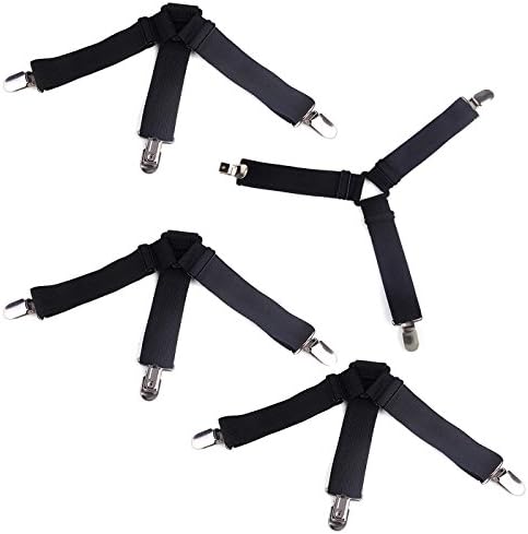 radi17 4pcs/set Bed Sheet Mattress Triangle Holder Clips Fastener Grippers Straps