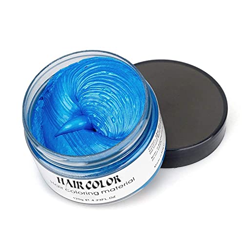 Temporary Hair Color Dye Wax, Instant Blue Hair Color Wax, EFLY