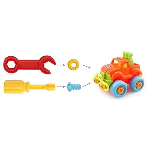LightningStore Cool Colorful Stylish DIY Build Your Own Car Model - Jeep Truck Car Puzzle Assembly Toy - An Excellent Educational Toy For Your Kids and Children - Image 4
