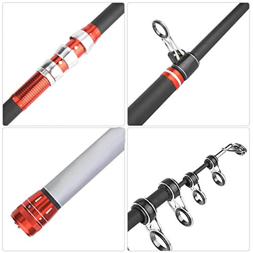 DAUERHAFT High-Range Investment Fishers Tackle mit hohem Kohlenstoffgehalt Faltbarer großer Führungsring für große… – Bild 7