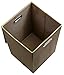 Fold Away Clothes Laundry Hamper with Lid - Appealing Coffee Color, 2-4 Load Capacity, Moisture-Resistant Liner, 2 Inset Handles for Easy Carrying and Attached lid with Magnetic Flap.
