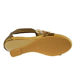 PATRIZIA Spring Step Harlequin Wedge Sandals for