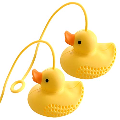 Elinala Teeei, Teesieb, 2PCS Silikon Creative Duck Shaped Loose Tea Filter für die Zubereitung von Tee – Bild 3