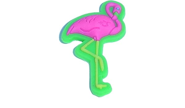 flamingo croc charm