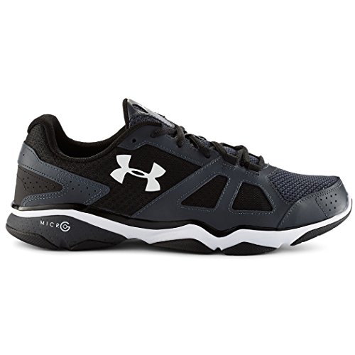 Under Armour Men's UA Micro G Strive V Lead/Black/White Sneaker 13 D - Medium