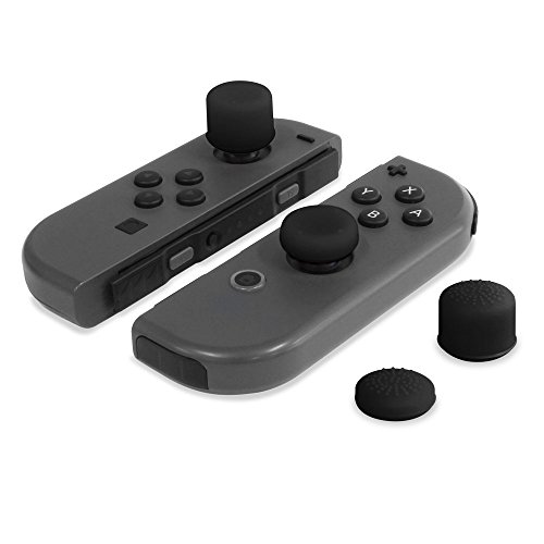 Hyperkin JoyCon Silicone Thumb Grips Neo Black (8Pack) forNintendo
