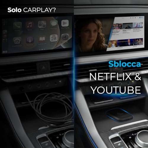 AutoSky Wireless CarPlay and Android Auto AI Box Lite for Car CarPlay Wired Factory - Supports Netflix YouTube and Gmail - Go Wireless with All the Features of Wired CarPlay and Android Auto