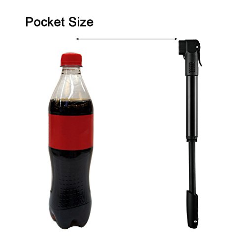 image for Runacc Mini Bike Hand Pump Lightweight Aluminum Frame Tire Pump High P