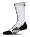 Boy's Under Armour Drive basketball Crew Single Pair, White/black, Youth Large