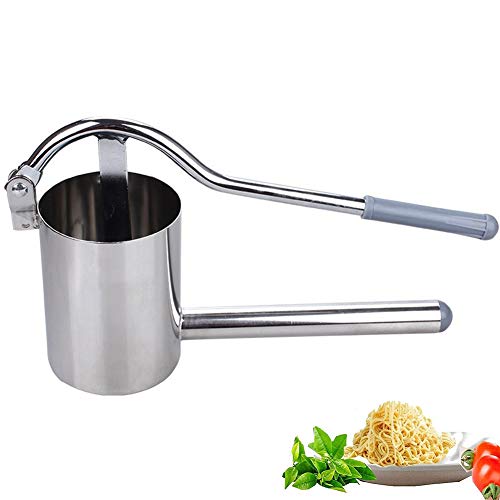VolksRose Stainless Steel Noodle Maker, Manual Pasta Maker, Fresh Noodles Press Pasta Spaghetti Making Machine, Vegetable Fruit Juicer Kitchen Tool Accessories #4