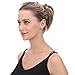 OUBECA Tousled Synthetic Hairpiece Scrunchies Straight Elastic Updo Scrunchy Messy Bun for Women (8TT1133/27)