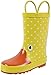 Rainbow Daze Kids Rain Boots Gone Quackers Yellow Duck, Waterproof, 100% Rubber, size 7/8