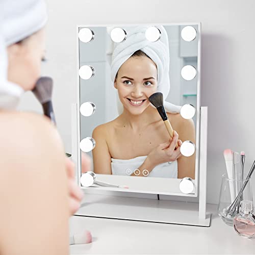 NUSVAN Vanity Mirror with Lights,Makeup Mirror with Lights,3 Color