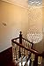 Contemporary 2 Balls Raindrop Crystal Chandelier Flush Mount Cylinder Chandelier Light Fixture Ceiling Lamp for Dining Room Living Room Kitchen Foyer Hallyway Bar of CRYSTOP