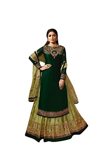 georgette embroidered semi stitched anarkali suit
