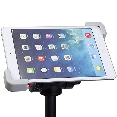 Universal Adjustable iPad Attachment Tripod Holder Secure Fit & Stable Positioning for Music, Presentions, Displays, Teachers, Events, Coaching, Seminars (Certified Refurbished)