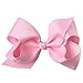 XIMA 25pcs 4inch Grosgrain Ribbon Baby Boutique Hair Bows Clips for Hair Accessories (with clip Mixcolors)
