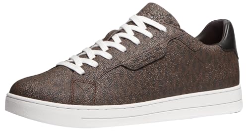 Michael Kors Men's Keating Lace Up Sneaker, Brown, 11