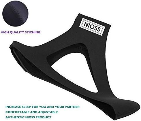 Premium Adjustable Stop Snoring Chin Strap - Naturally Stop Snoring and Increase Sleep. Soft Comfortable Chin Strap Device for Snore Relief