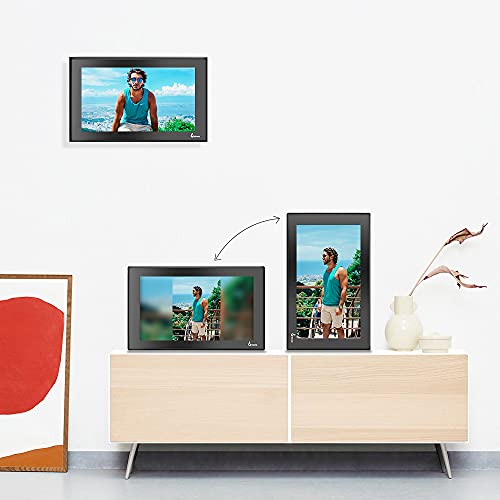 BSIMB 15.6 Inch Large WiFi Digital Picture Frame, Smart Digital Photo Frame with 1920x1080 FHD