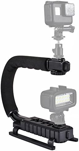 U/C Shaped Video Bracket Holder Handheld Camera Stabilizer Grip for Canon Nikon Sony Smartphone and Flash Light Monitor