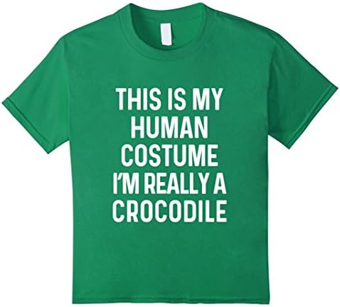 Kids Funny Crocodile Costume Shirt Halloween Adults Kid Men Women 10 Kelly Green