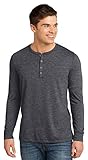 District Men's Long Sleeve Henley T-Shirt