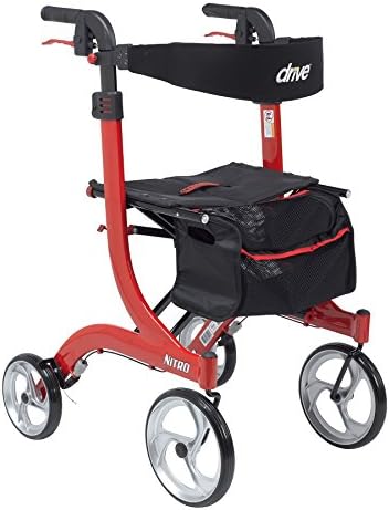 Nitro Aluminum Rollator, Tall Height, 10" Casters RTL10266-T