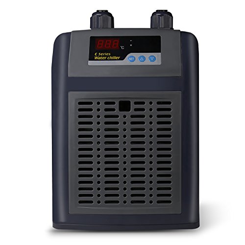 VIVOSUN 1/4HP Active Aquarium Chiller Ultrahigh Refrigeration Efficiency for Both Freshwater and Seawater