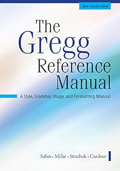 The Gregg Reference Manual Ebook Sabin Amazon Ca Kindle