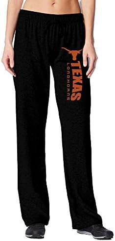 MUSSEuN Texas Longhorns Logo Men's Active Long Hipster Hip Hop Drawstring Sweatpants Black Large