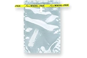 Nasco Whirl-Pak B01018WA Sample Bag, 190mm L x 130mm W, 0.076mm Thickness, 384ml Capacity (Box of 500)