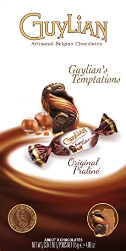 Guylian Belgium Chocolates Temptations Hazelnut Truffles, 4.06 Ounce (Pack of 24)