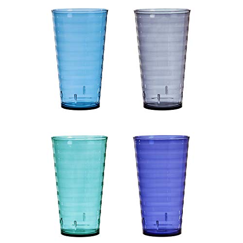6 Splash+18+ounce+Plastic+Tumblers+Coastal