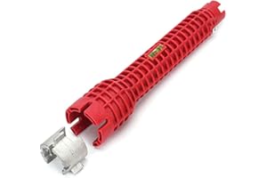 Faucet Wrench, 8 in 1 Portable Multifunctional Plumbing Tools Sink Wrench Faucet Tool Kitchen Sink Wrench for Toilet Bowl, Si