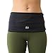 Limber Stretch Travel Money Belt Unisex, Running Belt, Insulin Pump Fanny and Hiking Waist Pack with Key Clip | Large Sweatproof Security Pocket Fits All iPhones, Passports | Extra Wide Spandex