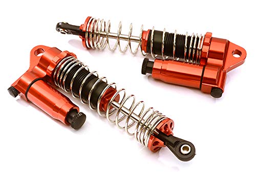 Integy RC Model Hop-ups C28479RED GTX2 Rear 100mm Piggyback Shocks for Traxxas 1/10 Stampede, Rustler & Slash