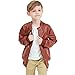Encontrar Boys Faux Leather Jacket Trendy Stand Collar Coat Brown 13-14