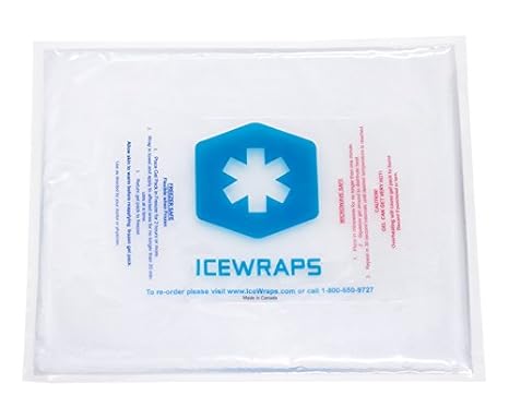 IceWraps Transparente 10 x 12 Gel Pack reutilizable grande paquete ...