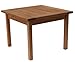 Amazonia Milano 1-Piece Outdoor Square Side Table | Eucalyptus Wood | Ideal for Patio and Indoors, 24Lx24Wx18H